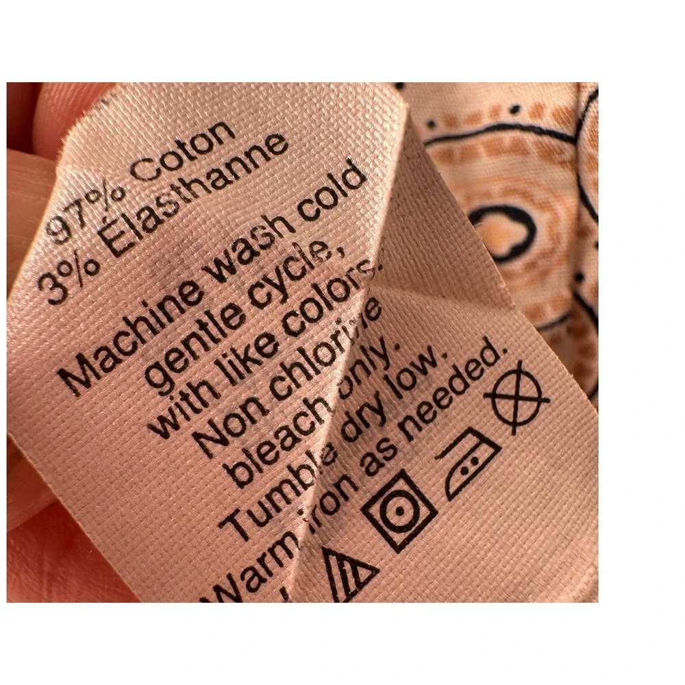 J.Crew Haberdashery Geometric Print Button-Up Shirt‎ Small Beige Tan Cotton